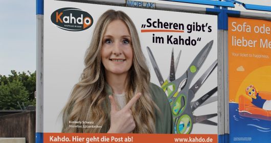 Kimberly Schwarz von der Frisierbar ist aktuelles "Kahdo´s next Plakat-Model"!